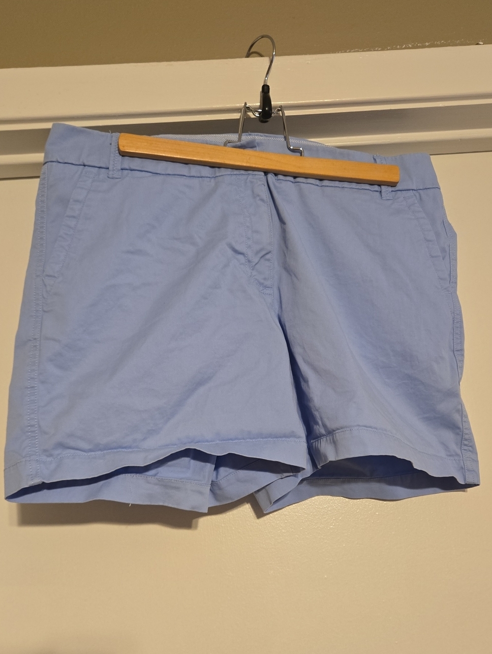 crown & ivy Light Blue Cotton Shorts